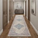 12' Pink And Ivory Medallion Runner Rug