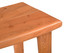 32" Brown Solid Wood Backless Counter Height Bar Chair