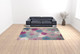 9' X 12' Blue Floral Power Loom Area Rug