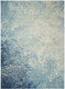 9' X 12' Blue Abstract Power Loom Area Rug