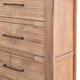 36" Natural Solid Wood Four Drawer Dresser