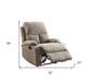 32" Gray Linen Recliner