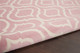 5' X 7' Pink and Ivory Moroccan Power Loom Area Rug