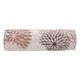 6" X 20" Brown Beige and Ivory Bolster Floral Indoor Outdoor Throw Pillow