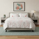 White And Red Queen Cotton Washable Duvet Cover Set With Two Shams