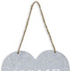 Home Gray Galvanized Cut Out Metal Wall Decor