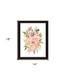 Peachy Petals Black Framed Print Wall Art