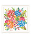 Spring Floral White Framed Print Wall Art