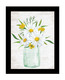 Floral Bouquet Black Framed Print Wall Art