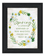 Spring Reminder Black Framed Print Wall Art