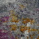 9' X 12' Blue Gray And Purple Area Rug