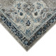 9' X 12' Teal Gray And Ivory Area Rug