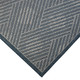 6' X 9' Gray and Blue Geometric Stain Resistant Indoor Outdoor Area Rug