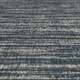 2' X 3' Gray and Blue Striped Stain Resistant Indoor Outdoor Area Rug