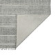 8' X 10' Ivory Black And Gray Geometric Flatweave Handmade Distressed Area Rug With Fringe
