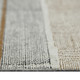 3' X 5' Gray And Brown Striped Flatweave Handmade Distressed Area Rug With Fringe