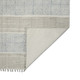 3' X 5' Blue And Gray Striped Flatweave Handmade Distressed Area Rug With Fringe