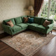 7' X 9' Beige Gray and Taupe Medallion Power Loom Area Rug