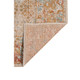 7' Beige Orange And Teal Southwestern Runner Rug