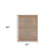 6' X 8' Teal Red And Orange Floral Area Rug