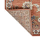 10' Ivory Blue and Orange Floral Power Loom Runner Rug