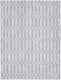 9' X 12' Ivory and Gray Geometric Power Loom Washable Area Rug