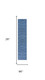 8' Blue Abstract Washable Runner Rug
