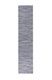 8' Gray And White Abstract Washable Runner Rug