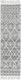 8' Gray and Ivory Geometric Hand Woven Runner Rug With Fringe