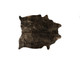 5' X 7' Black and Copper Gold Cowhide Hand Knotted Area Rug