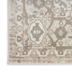 8' Beige And Ivory Medallion Distressed Runner Rug