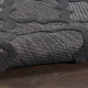 6' X 9' Charcoal And Black Trellis Indoor Outdoor Area Rug