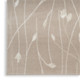 8' X 10' Beige and Ivory Floral Power Loom Area Rug