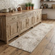 8' Beige And Ivory Moroccan Runner Rug