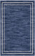 2' X 4' Navy Blue And Ivory Indoor Outdoor Area Rug