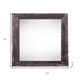 8" x 8" Black Solid Wood Tabletop Picture Frame