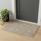2' X 4' Beige and Ivory Floral Power Loom Area Rug