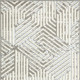 2' X 4' Gray Geometric Power Loom Area Rug