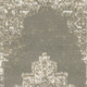 2' X 4' Green And Ivory Medallion Distressed Area Rug