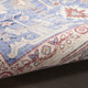 4' X 6' Beige Blue and Red Oriental Distressed Non Skid Area Rug