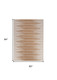 5' X 7' Brown Ombre Distressed Non Skid Area Rug