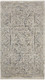 3' X 5' Ivory And Gray Medallion Distressed Area Rug With Fringe