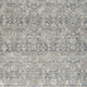 5' X 8' Charcoal Brown And Ivory Floral Distressed Area Rug With Fringe