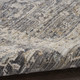 8' X 10' Slate Gray Brown And Ivory Floral Distressed Area Rug With Fringe
