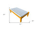 Yellow Solid Wood Twin Bed Frame
