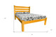 Yellow Solid Wood Twin Bed Frame