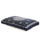 24" X 36" Stonewashed Blue Medallion Pillow Style Pet Bed With Removable Cover