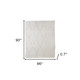 Ivory Geometric King Cotton Coverlet With Fringe