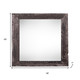 12" x 12" Black Solid Wood Tabletop Picture Frame