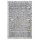 2' X 3' Gray and Ivory Floral Area Rug
